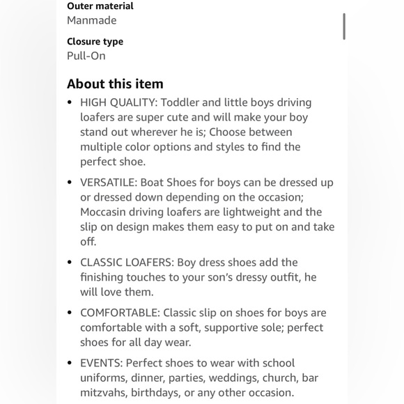 Josmo- Boy’s White Loafer- Size 4 - Picture 6 of 6